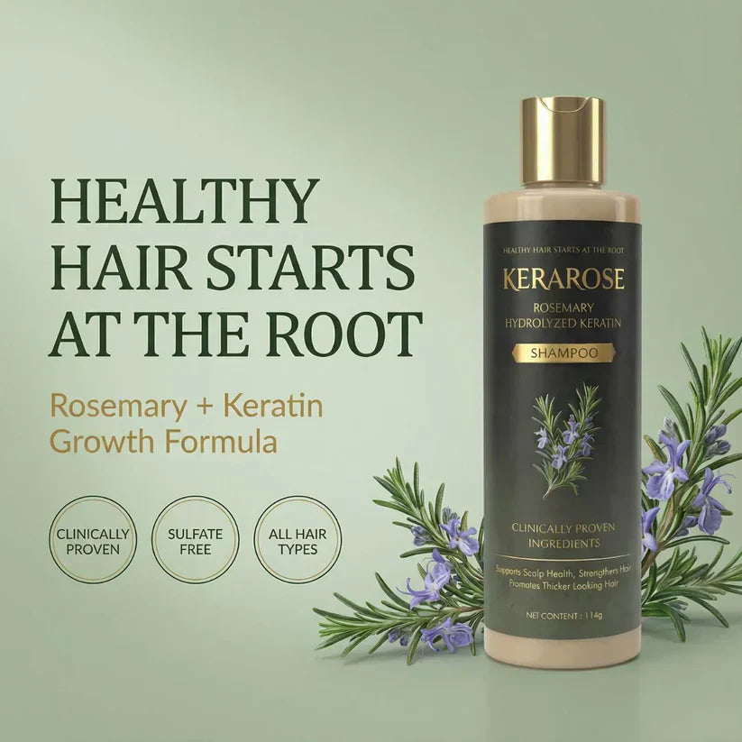 Kerarose Rosemary Shampoo For Hair Growth (Buy 1 Get 1 Free 🔥🔥)